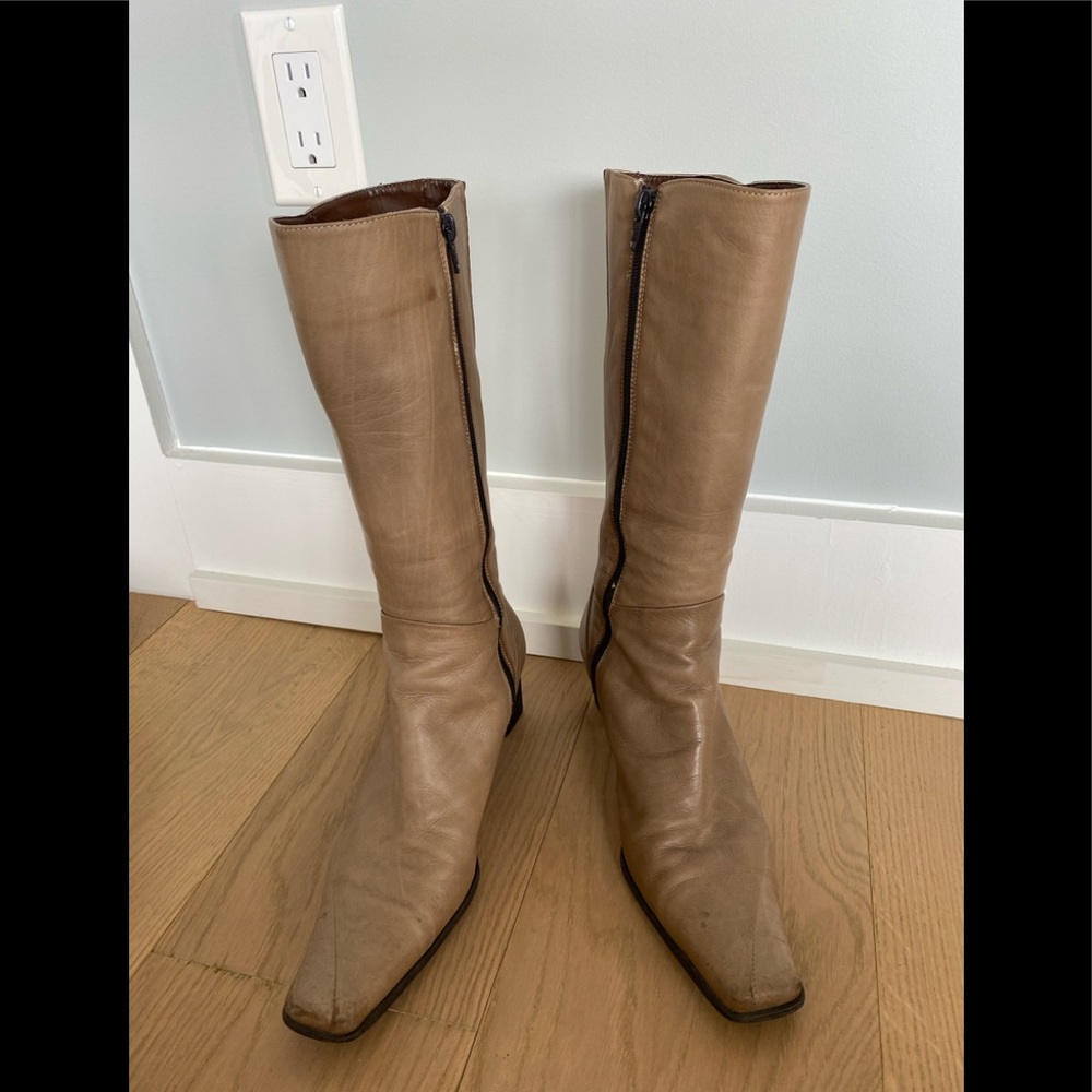 Genuine Tan leather boots by Feet First